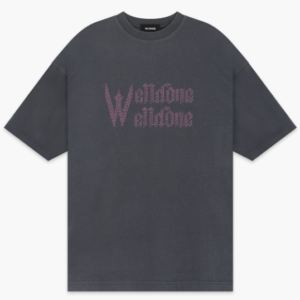 Welldone Rhinestone Grey T shirt